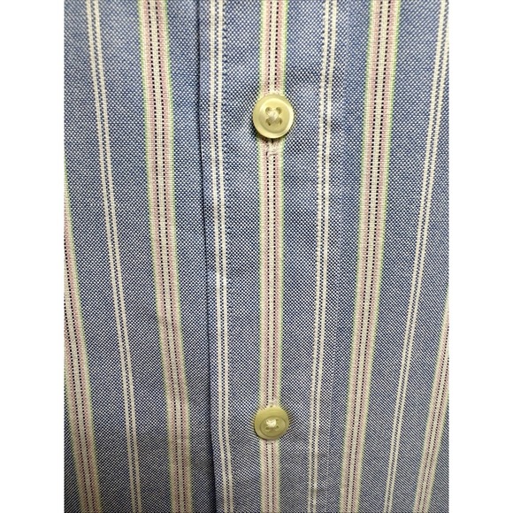 Ralph Lauren Classic Fit Striped Pony Logo Long Sleeve Button Down Size XLT - Picture 4 of 9